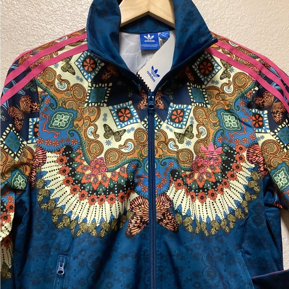 Adidas X Farm Rio Brazil jacket Borbomix Butterfly limited edition - Picture 2 of 16